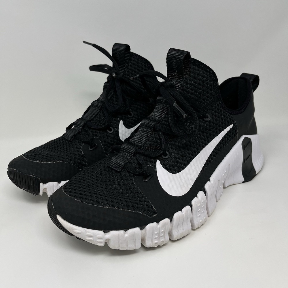 Nike Free Metcon 3 CJ0861-010 Men's Size 10 Black White Training Gym Shoes